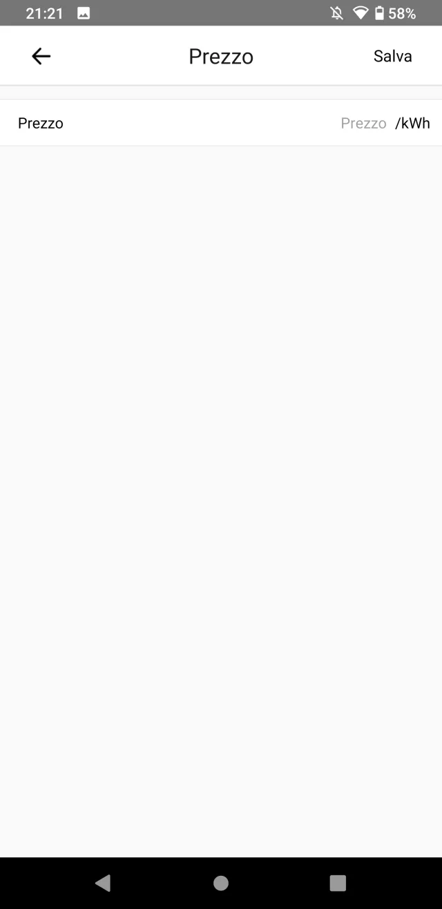 prezzo energia elettrica