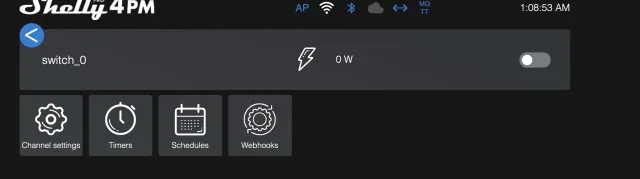 setting singolo canale