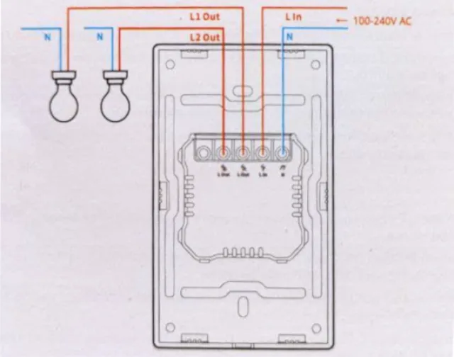 Sonoff NSpanel schema di collegamento