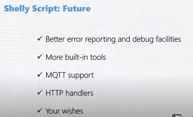 shelly script funzioni future