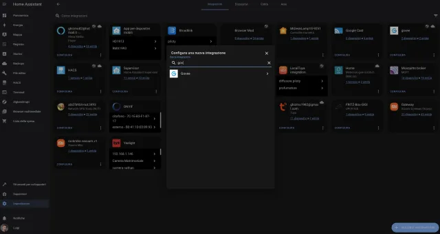 impostazioni home assistant 4
