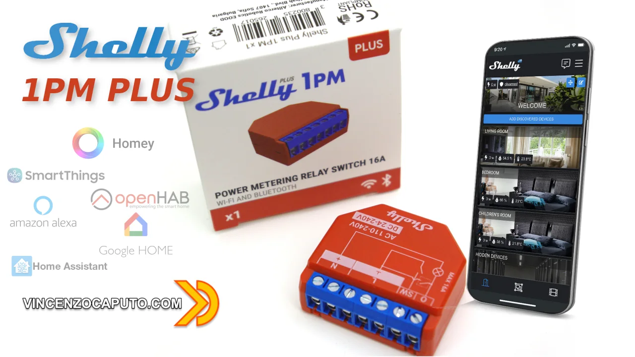 Recensione Shelly 1PM PLUS, anche il Power Meter ad un canale si rinnova!