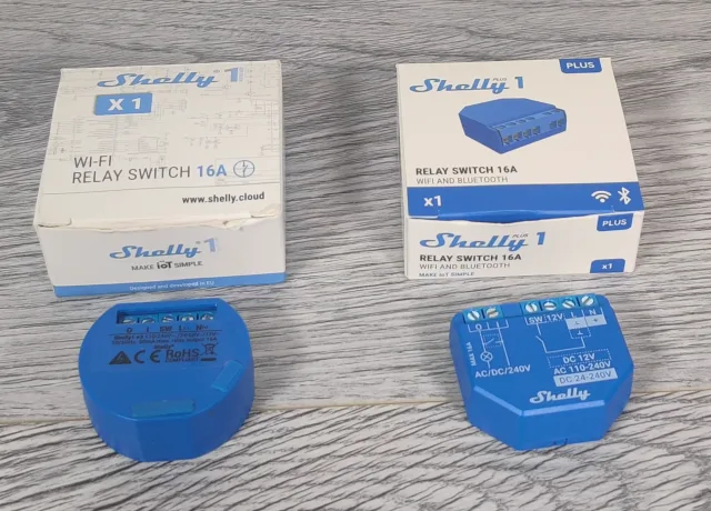 confronto Shelly 1 Plus - Shelly 1