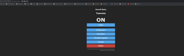 configurazione tasmota 1