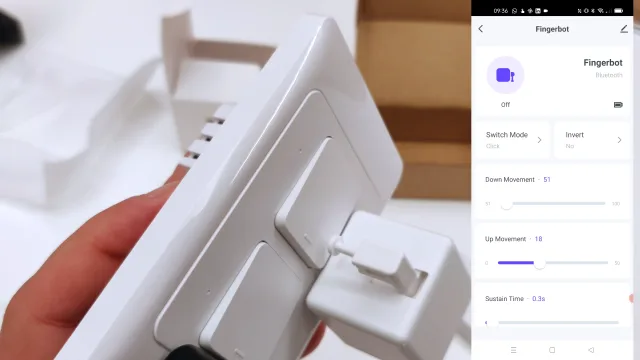 Impostazione escursione braccio robotizzato