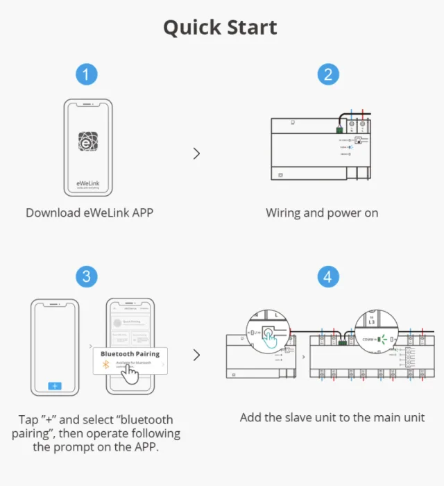 SONOFF Smart Stackable Power Meter pairing ewelink