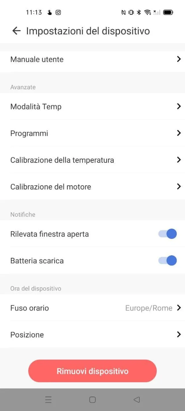 Meross MTS150H impostazione appa meross
