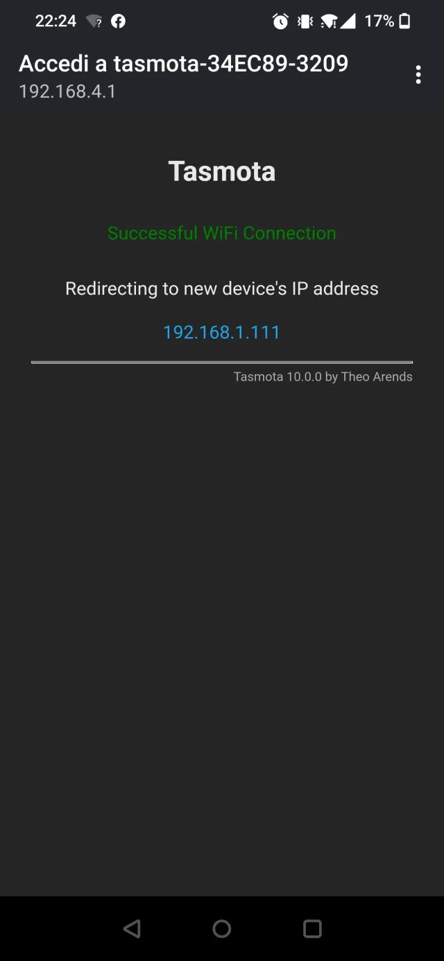 indirizzo ip assegnato