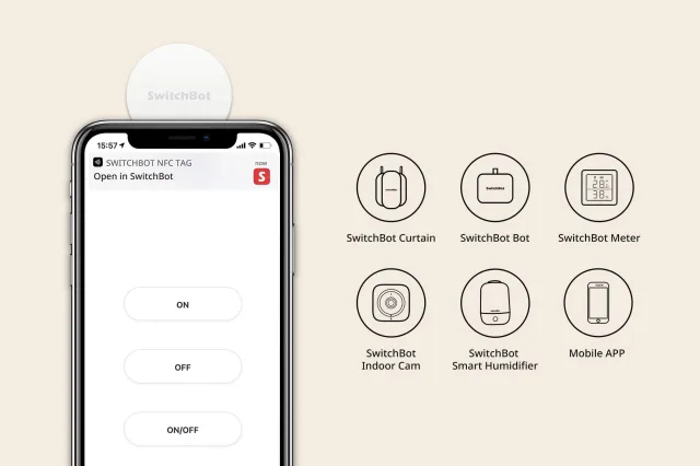 SwitchBot tag NFC dispositivi compatibili