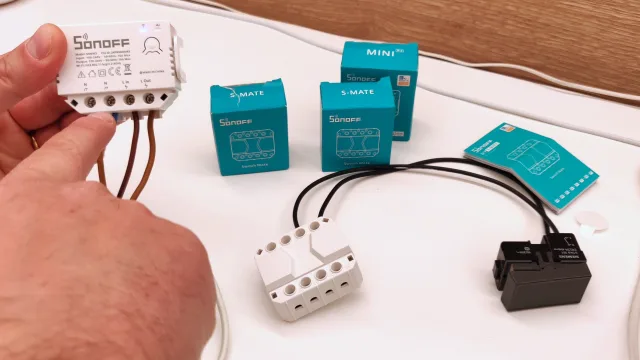 Sonoff mini r3 morsettiera