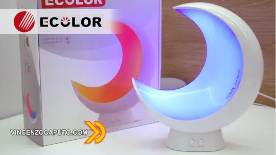 Ecolor E4B08 - Lampada Smart Bluetooth da Tavolo con batteria integrata