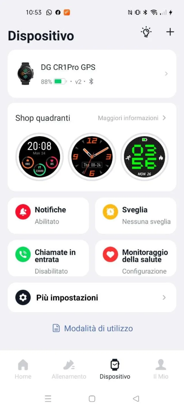 Dettaglio App Very Fit
