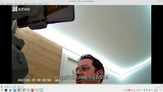 Ezviz C6W flusso RTSP in VLC Player