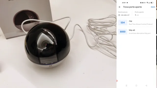 App fing network scansione porte aperte sul dispositivo