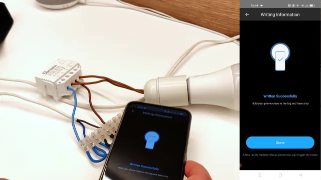 app ewelink scrittura Tag NFC