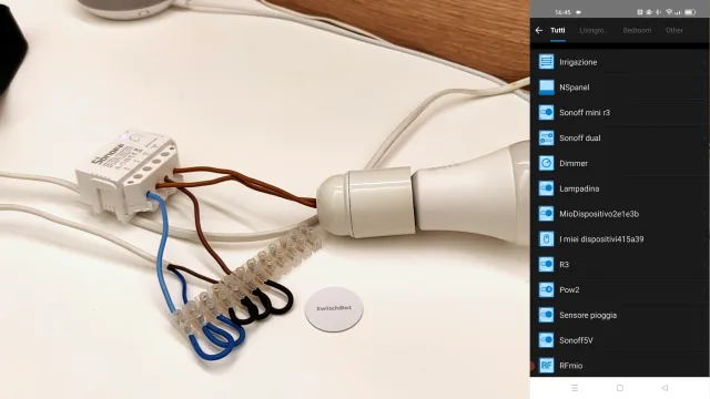 ewelink completamento scena