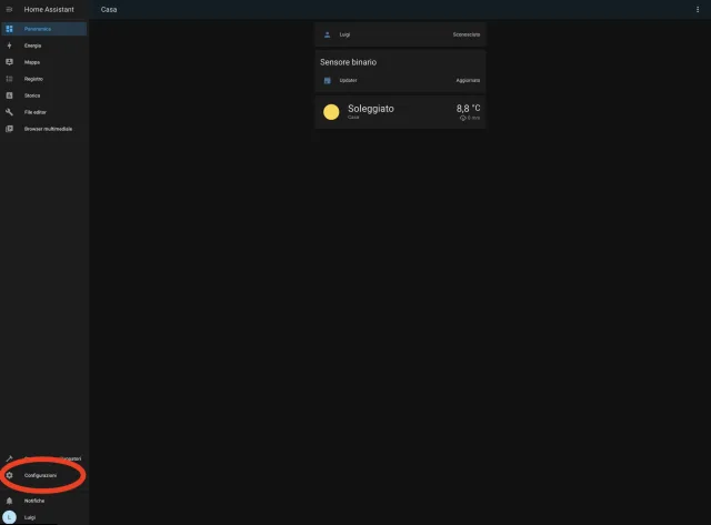 configurazionin principali