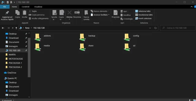 cartelle samba su windows