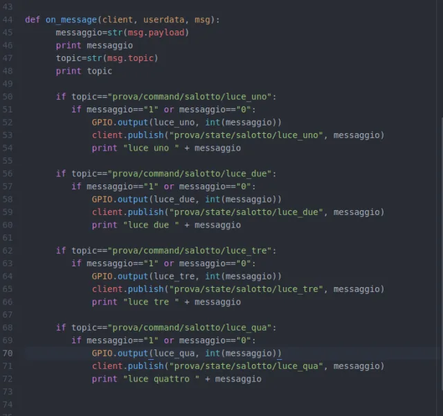 Controllo degli interruttori di casa con Raspberry PI
