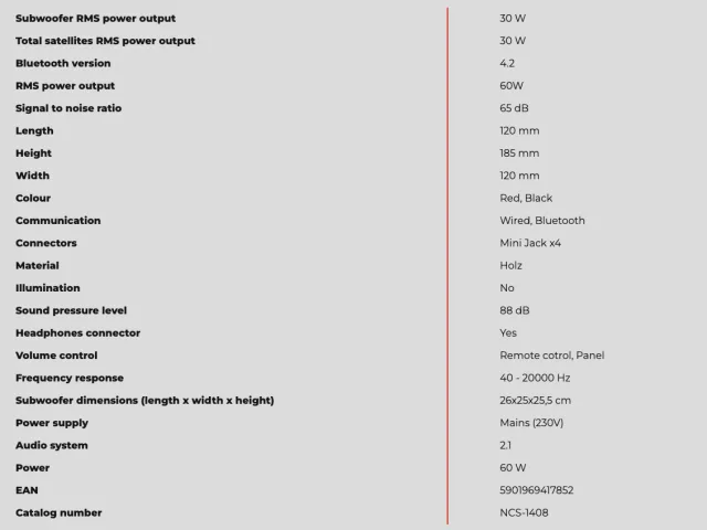 caratteristiche tecniche