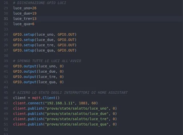 Controllo degli interruttori di casa con Raspberry PI