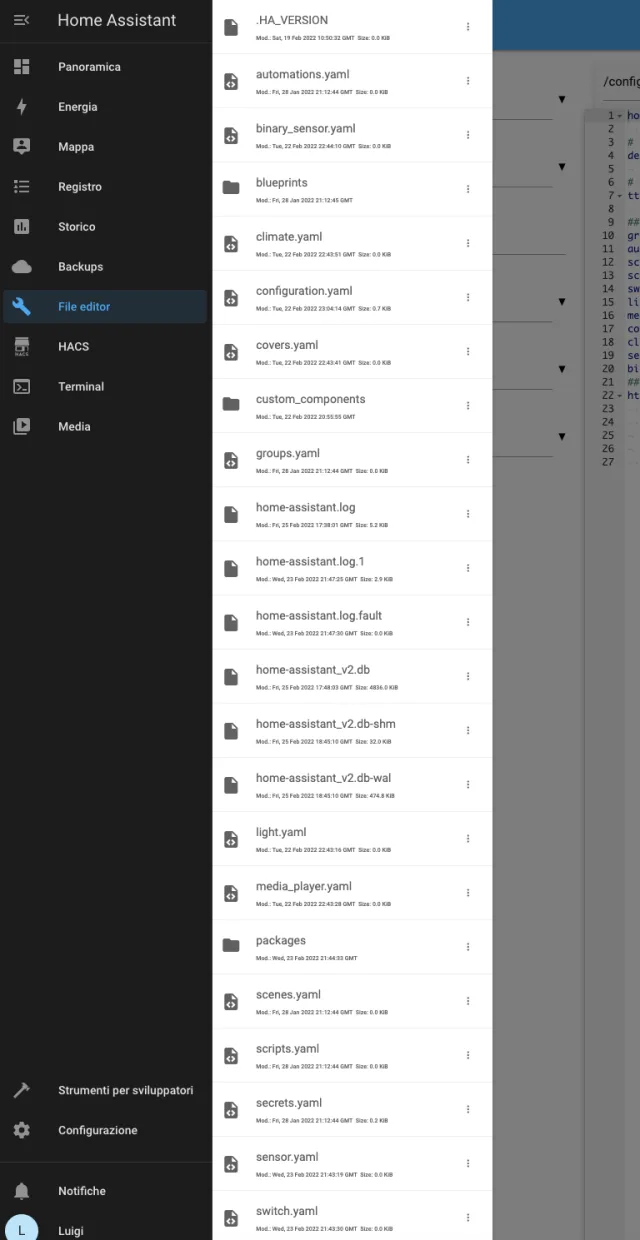 aggiunti i file yaml