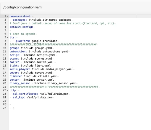 configuration.yaml con packages