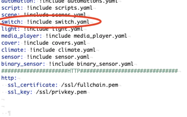 inclusione degli switch