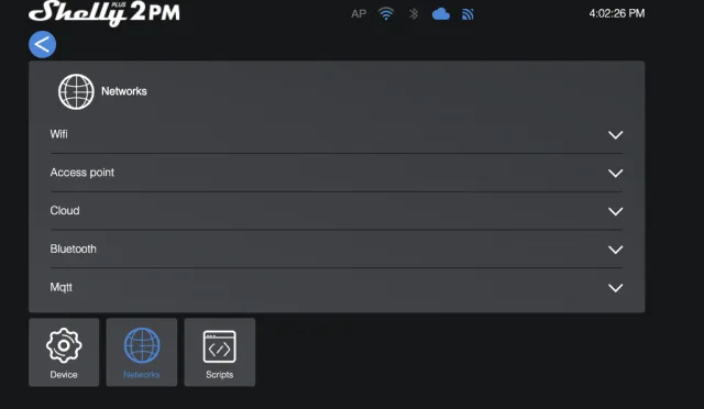 scelta impostazione mqtt