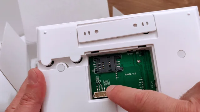 Smart Alarm console vista posteriore