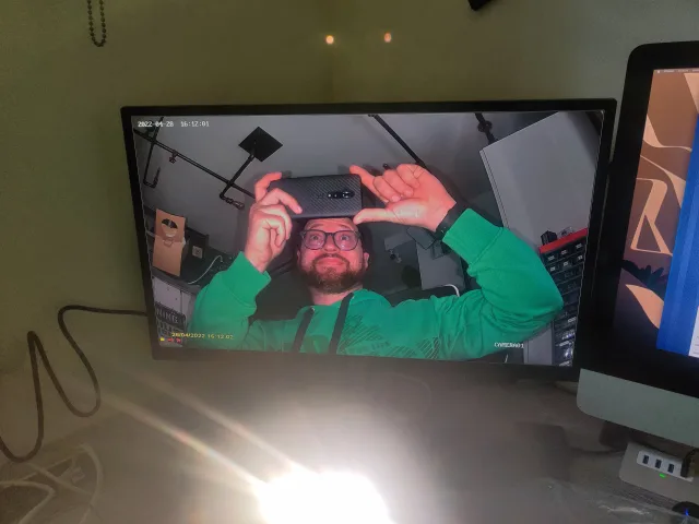 foto notturna con led accesi