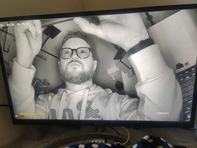 foto notturna bianco e nero