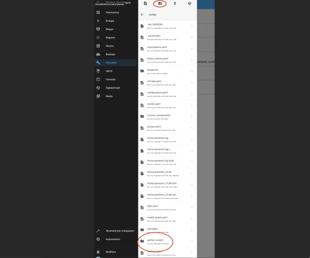 cartella python scripts