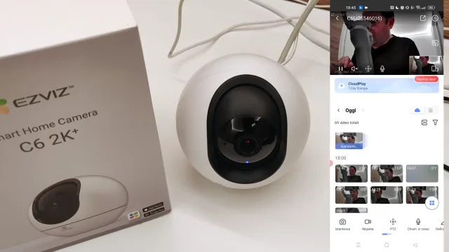 Ezviz C6 2k+ app Ezviz vista principale