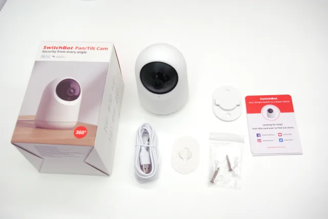 Switchbot PanTilt Cam contenuto della confezione