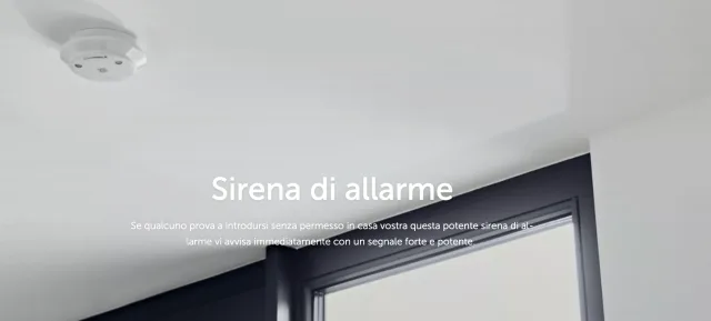 posizionamento sirena