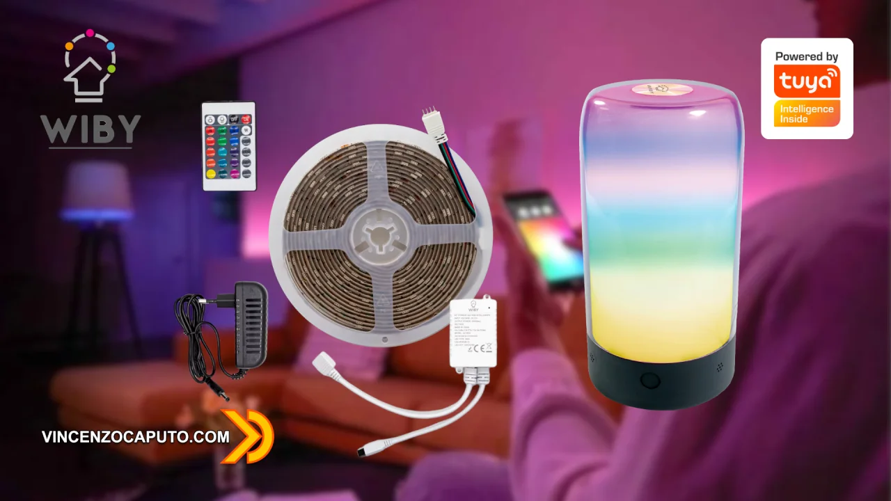 Strip LED digitale e Lampada WiFi Tuya Smart by Wiby italia!