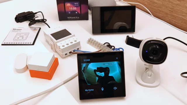 Sonoff NSPanel PRO vista Sonoff cam