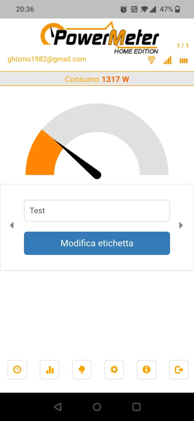 lettura in tempo reale