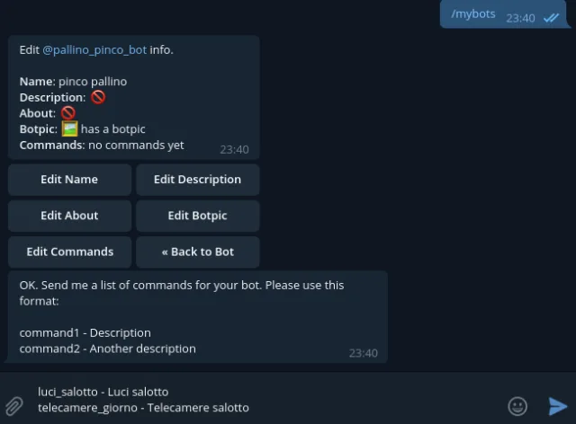 Casa domotica con Telegram e Home Assistant