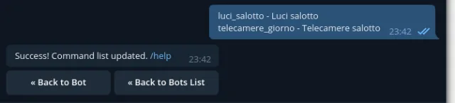 Casa domotica con Telegram e Home Assistant
