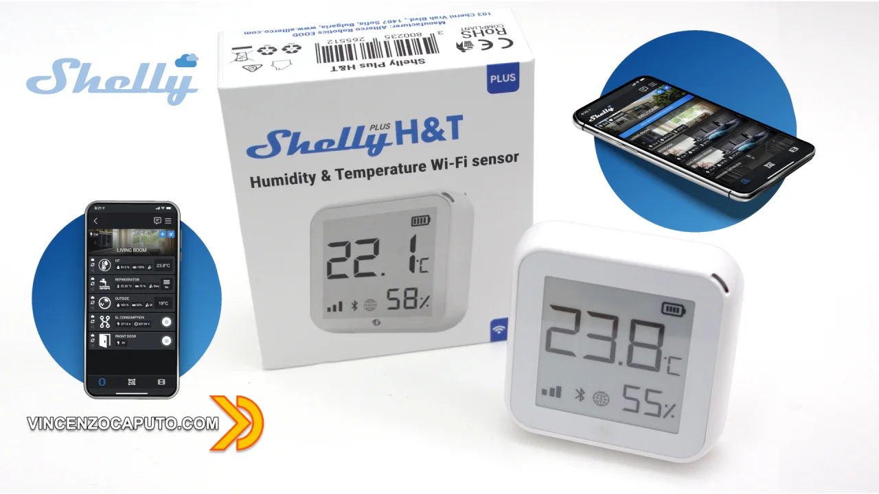 Shelly Plus H&T - Display e-ink e bluetooth le principali novità!