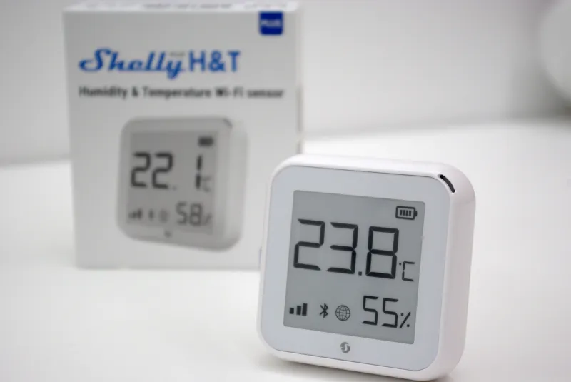 Shelly Plus H&T display e-ink