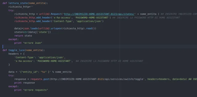 Casa domotica con Telegram e Home Assistant