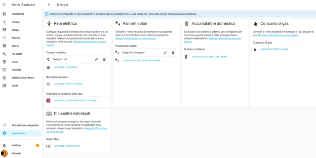 home assistant energy panel configuration