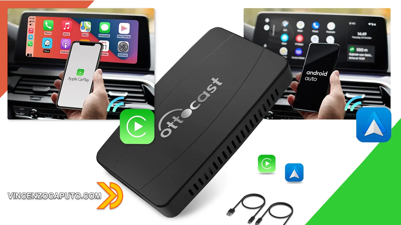 CarPlay e Android Auto diventano wireless grazie a Ottocast