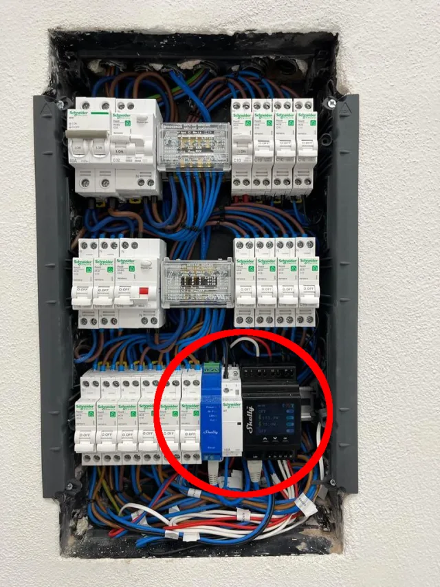 esempio di installazione da quadro elettrico