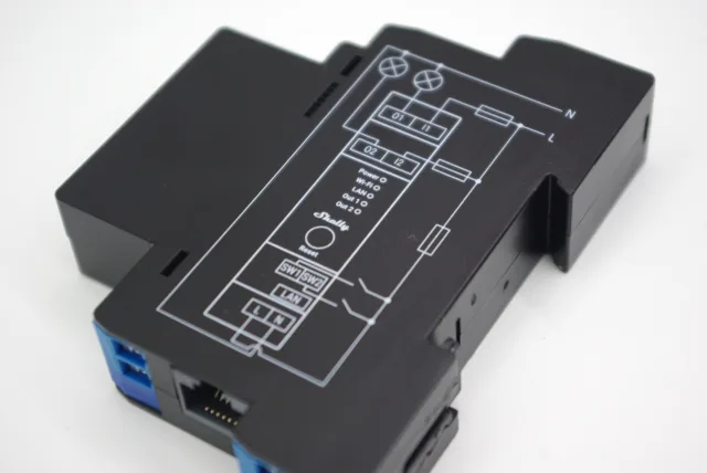 dettaglio schema di cablaggio shelly pro 2 pm