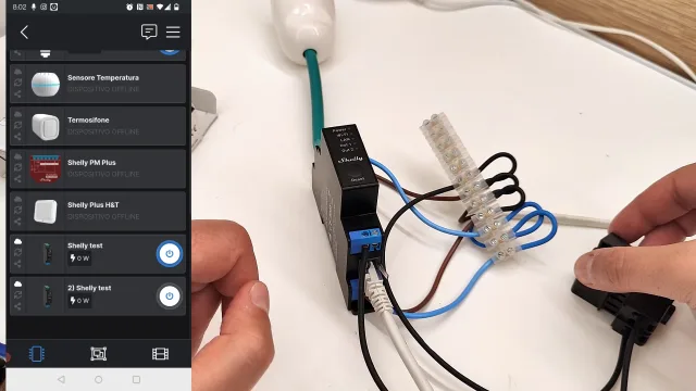 dettaglio app shelly cloud con shelly pro 2 pm