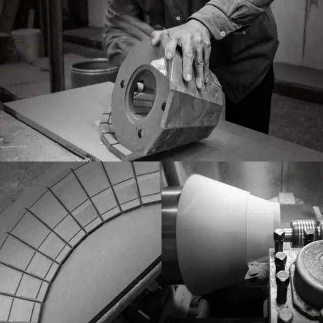 Trettitre Tresound1 dettaglio del processo di lavorazione dei materiali